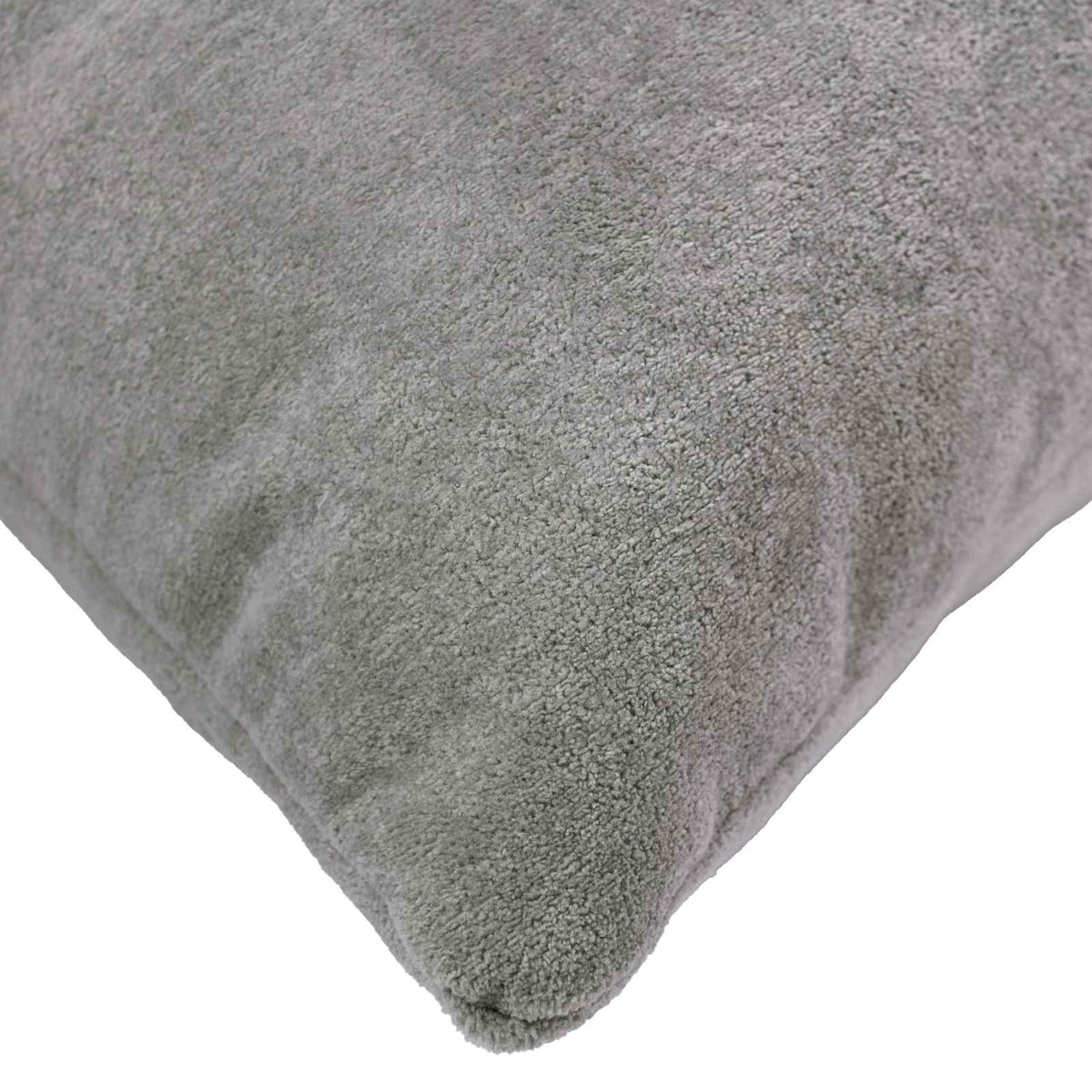 Cushion with Pillow HEERLEN 12 pcs Light Grey Microfiber Fleece
