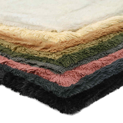 Cushion with Pillow HEERLEN 6 pcs Green PV Fleece