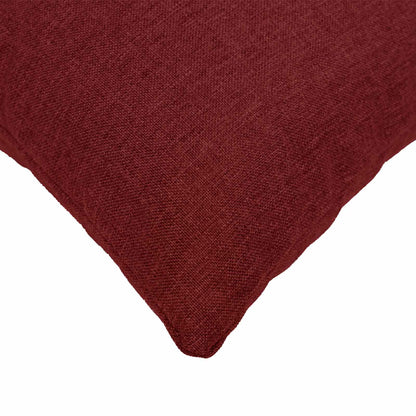 Cushion with Pillow HEERLEN 6 pcs Wine Red Fabric