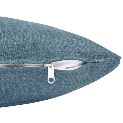 Cushion with Pillow HEERLEN 6 pcs Jeans Blue Fabric