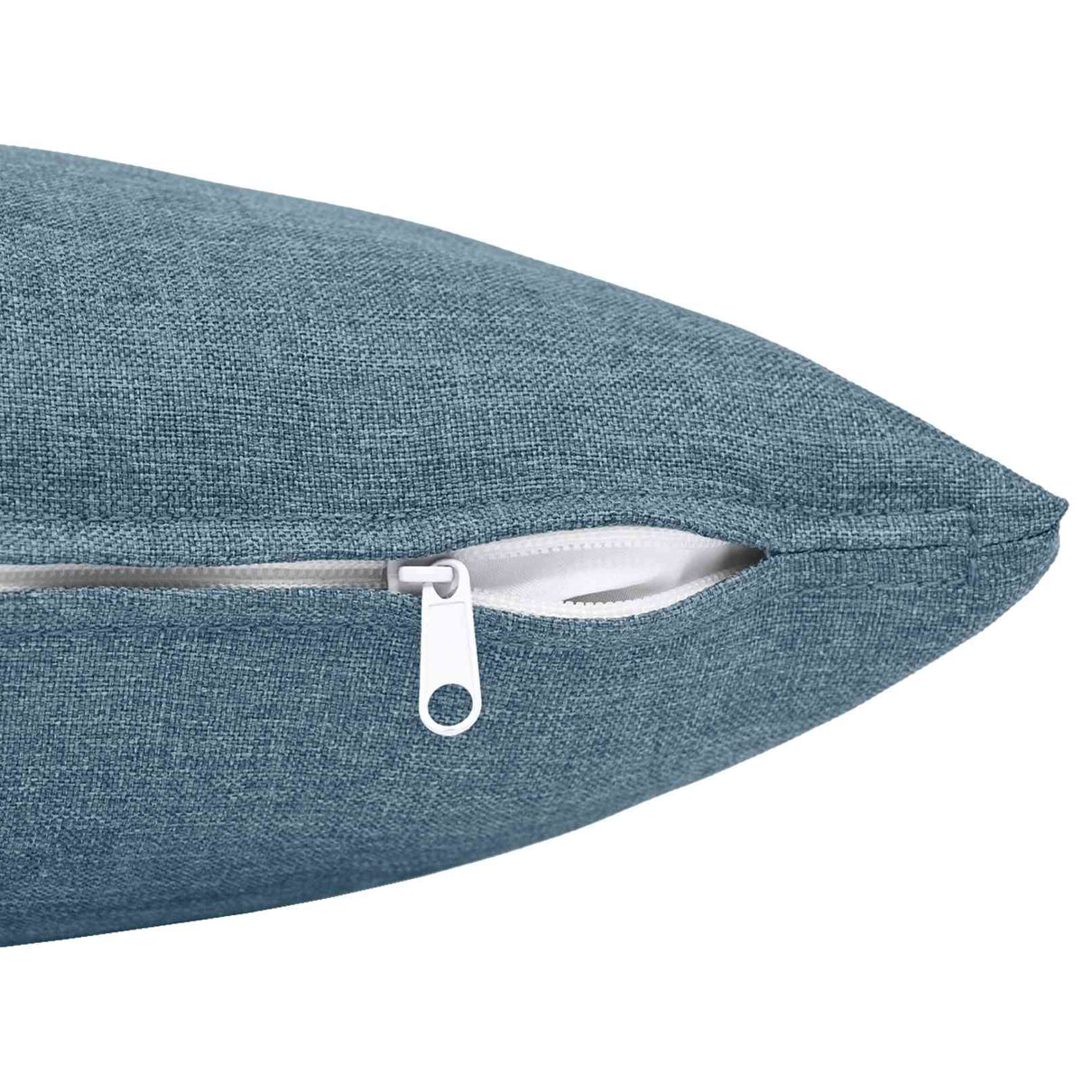Throw Pillow 6 pcs HEERLEN Jeans Blue 40 x 60 cm Fabric