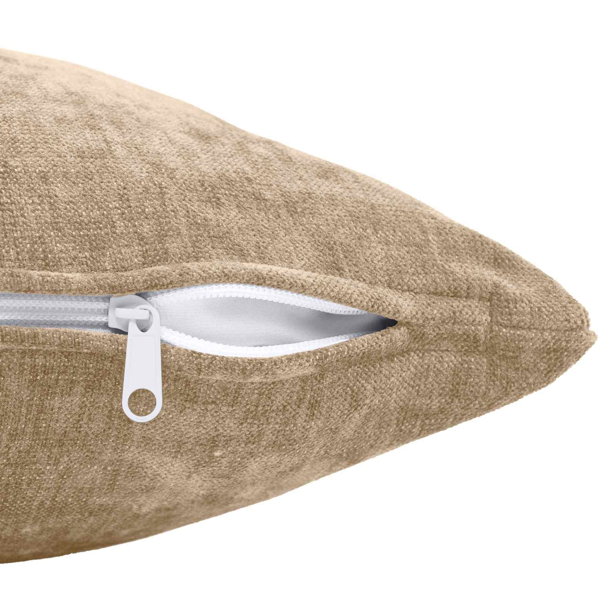Throw Pillow 6 pcs HEERLEN Taupe 40 x 60 cm Chenille Fabric