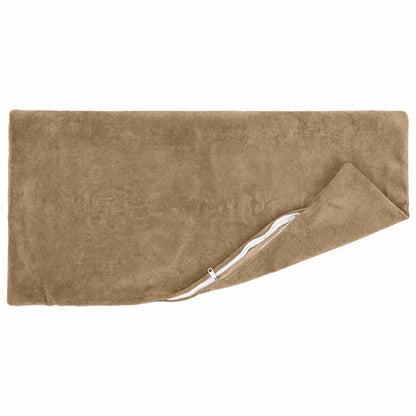 Cushion with Pillow HEERLEN 6 pcs Taupe Microfiber Fleece
