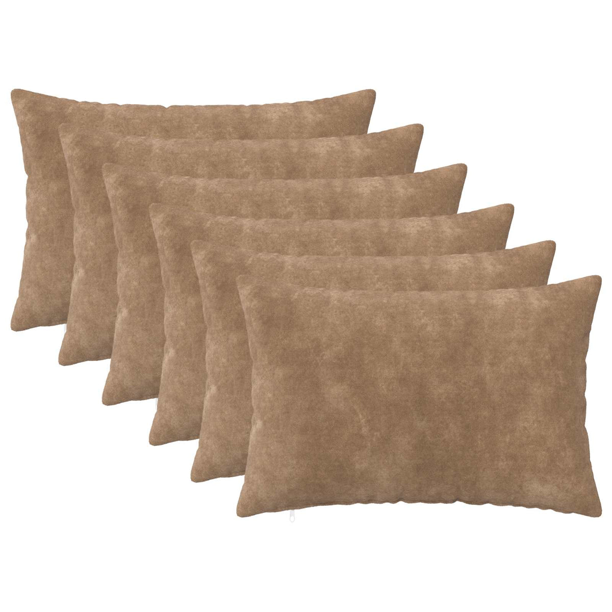 Cushion with Pillow HEERLEN 6 pcs Taupe Microfiber Fleece