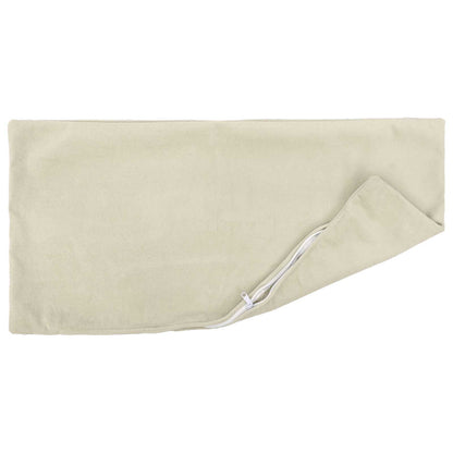 Cushion with Pillow HEERLEN 6 pcs Cream Microfiber Fleece