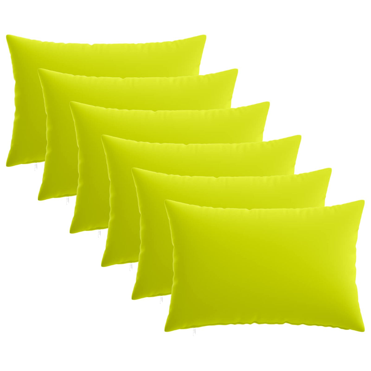 Cushion with Pillow HEERLEN 6 pcs Bright Green Polyester