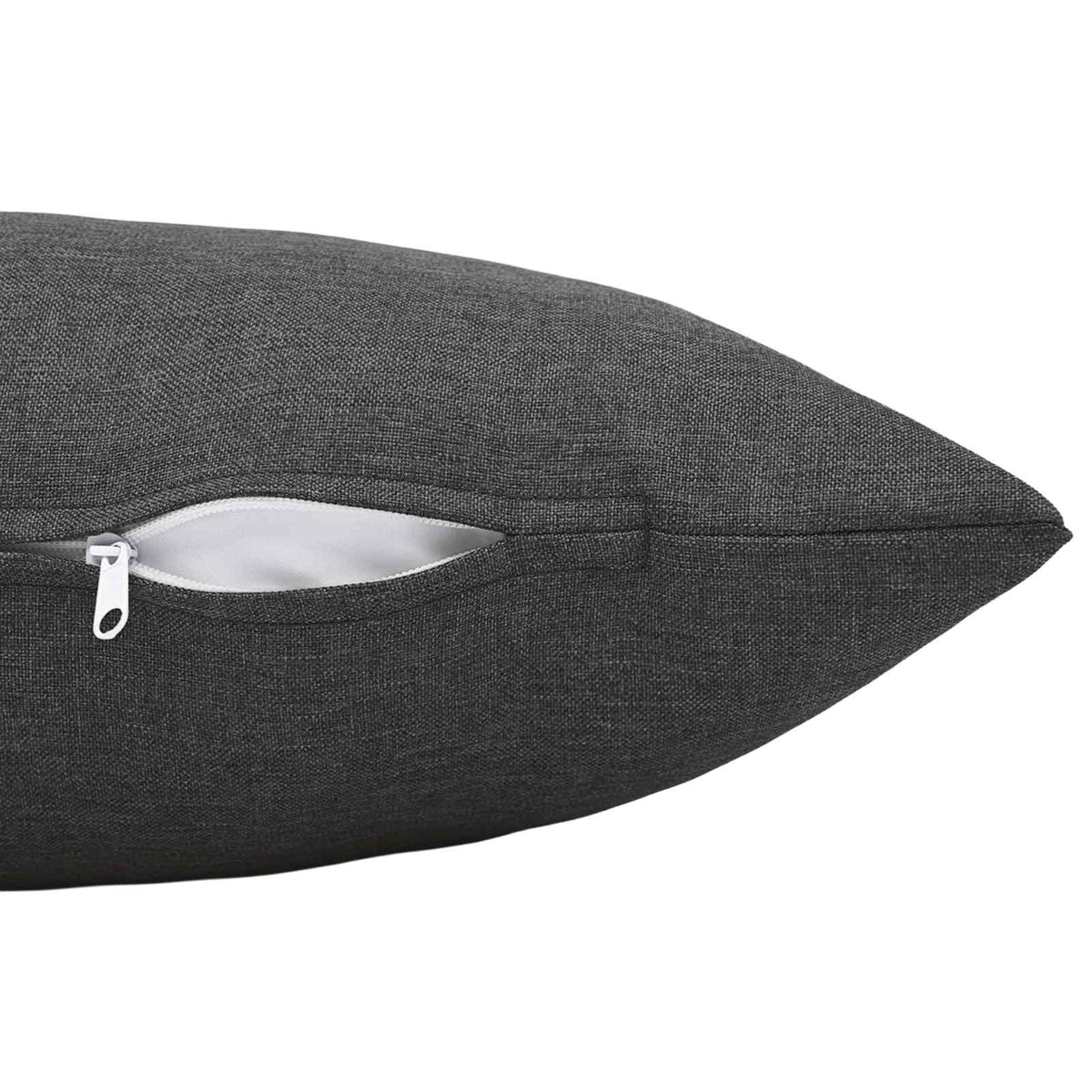 Throw Pillow 6 pcs HEERLEN Dark Grey 40 x 70 cm Fabric