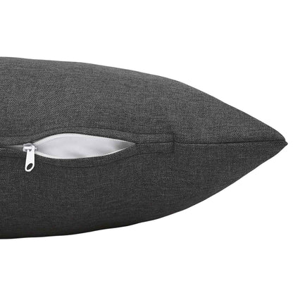 Throw Pillow 6 pcs HEERLEN Dark Grey 40 x 70 cm Fabric