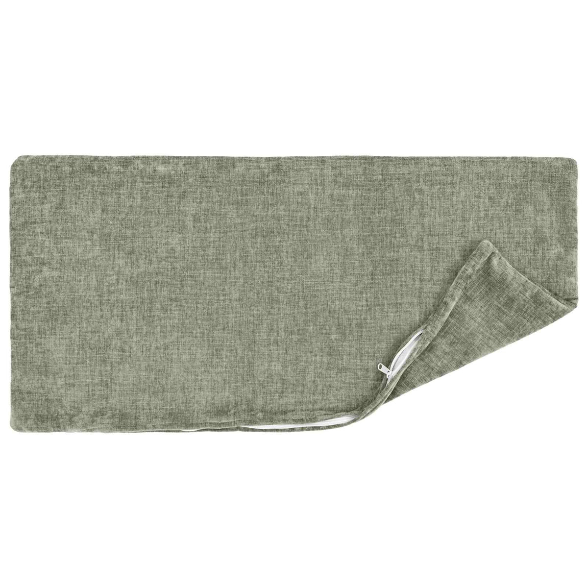 Throw Pillow 6 pcs HEERLEN Green 40 x 70 cm Chenille Fabric