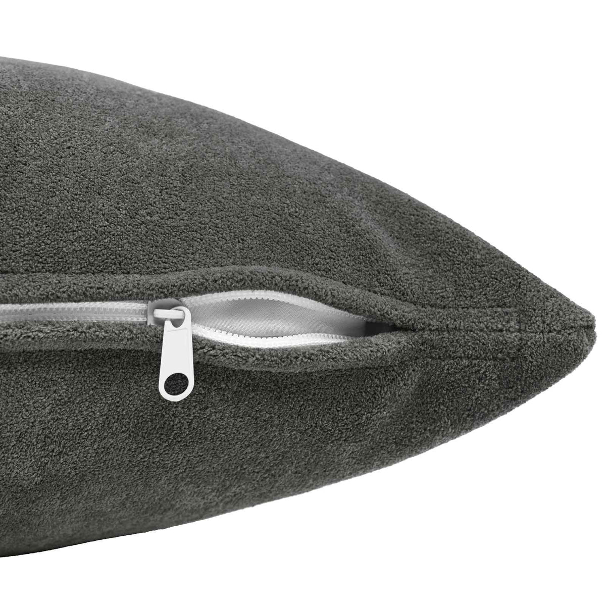 Cushion with Pillow HEERLEN 6 pcs Anthracite Microfiber Fleece
