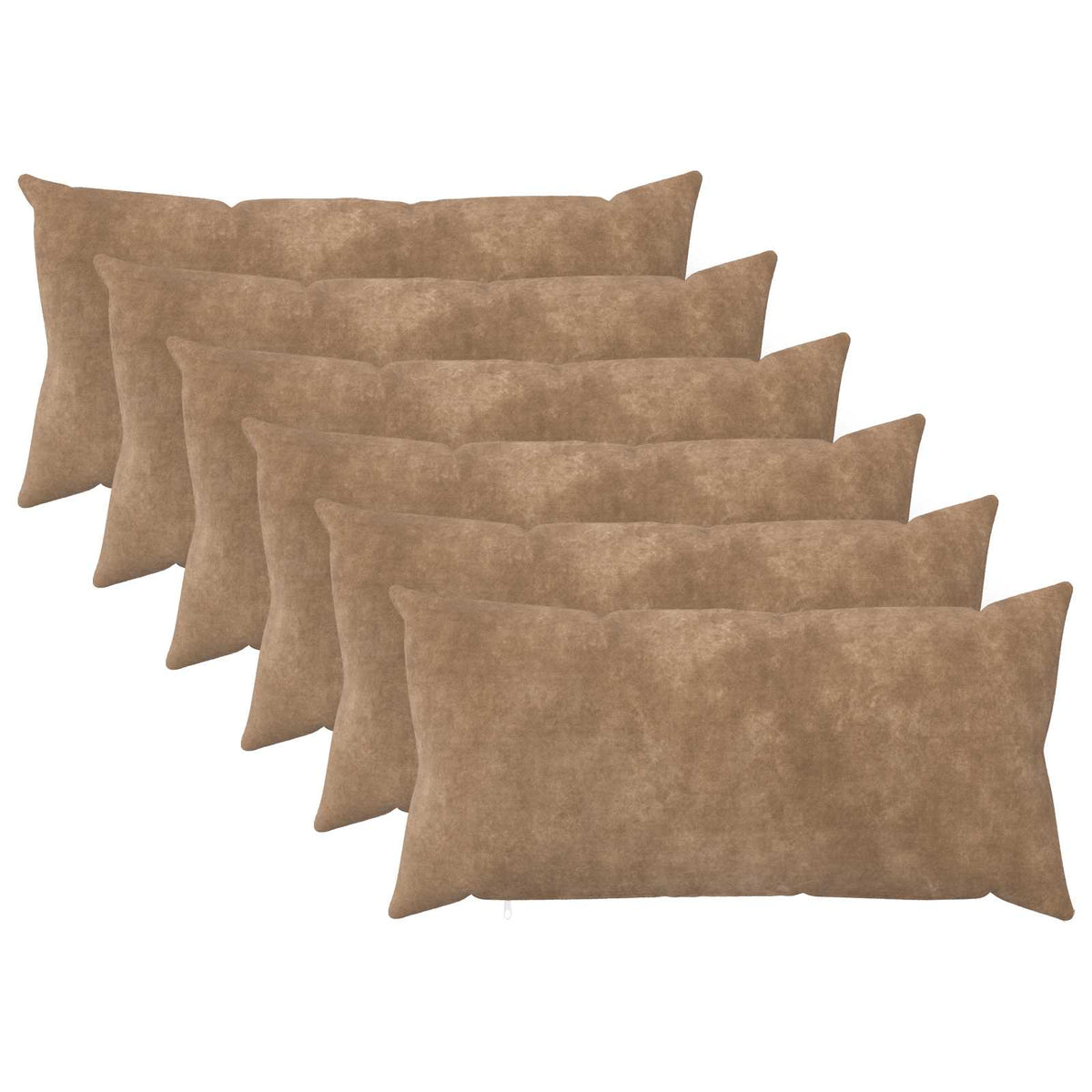 Cushion with Pillow HEERLEN 6 pcs Taupe Microfiber Fleece