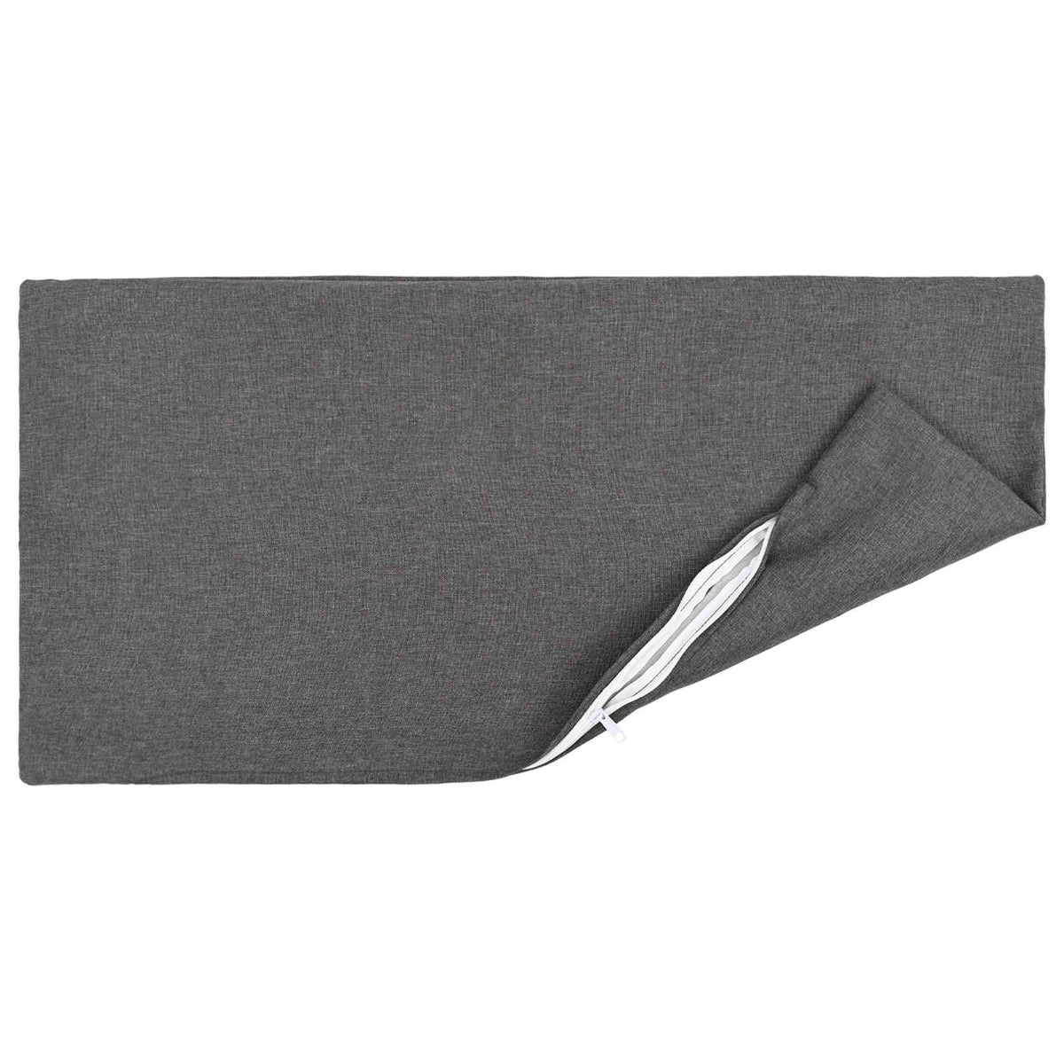 Cushion with Pillow HEERLEN 12 pcs Light Grey Fabric