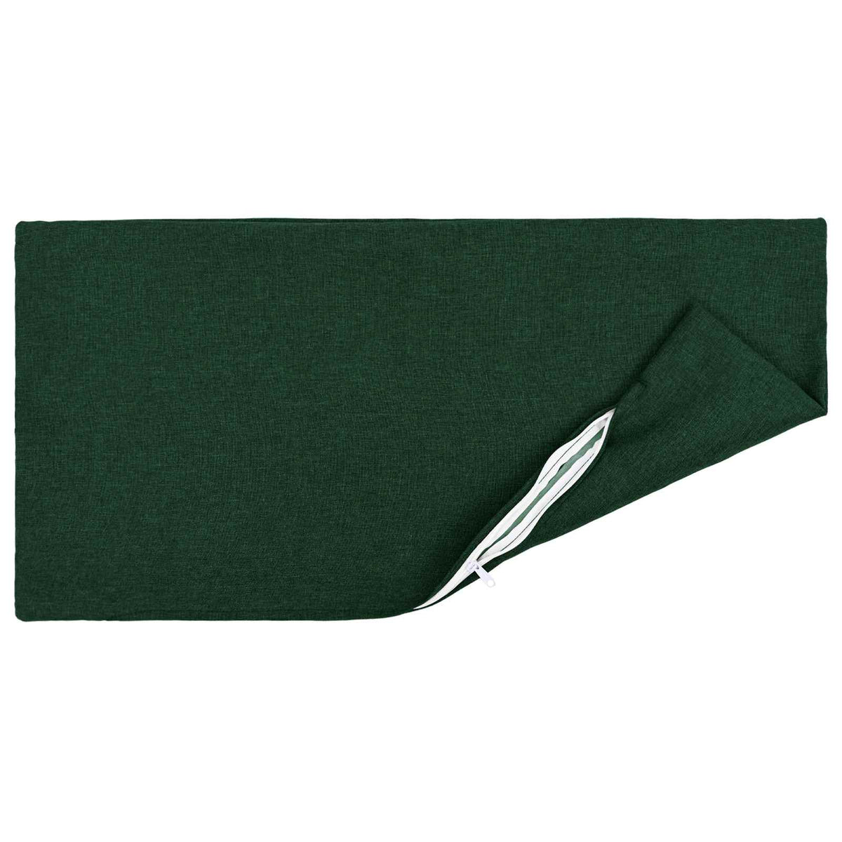 Cushion with Pillow HEERLEN 12 pcs Dark Green Fabric