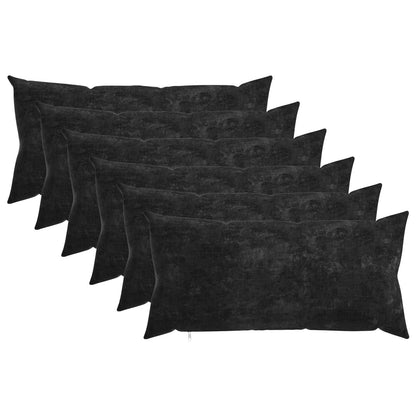 Throw Pillow 6 pcs HEERLEN Anthracite 40 x 80 cm