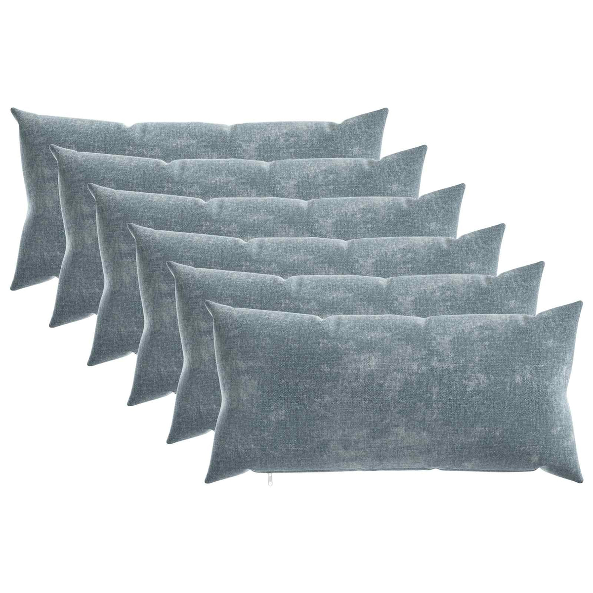 Throw Pillow 6 pcs HEERLEN Light Blue 40 x 80 cm