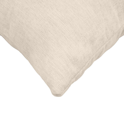 Cushion with Pillow HEERLEN 12 pcs Cream Chenille Fabric