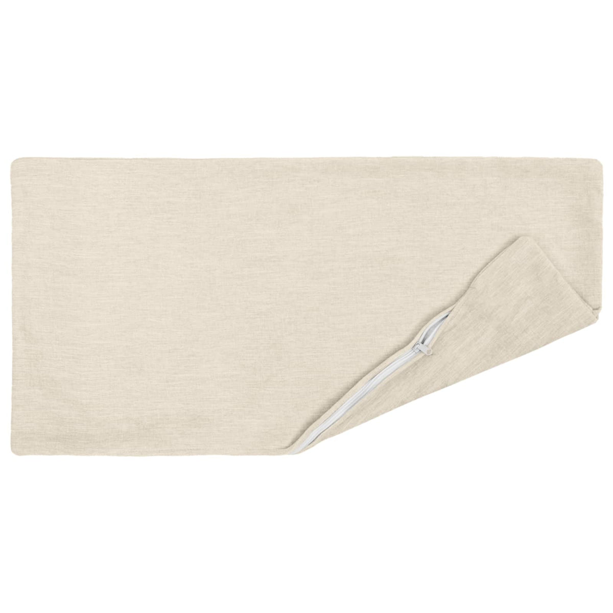 Cushion with Pillow HEERLEN 12 pcs Cream Chenille Fabric