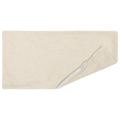 Cushion with Pillow HEERLEN 12 pcs Cream Chenille Fabric