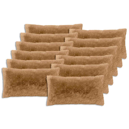 Cushion with Pillow HEERLEN 12 pcs Taupe PV Fleece