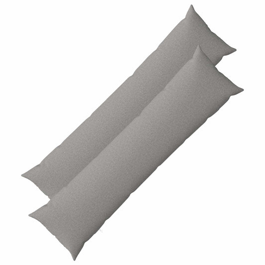 Cushion with Pillow HEERLEN 2 pcs Cloud Grey Fabric