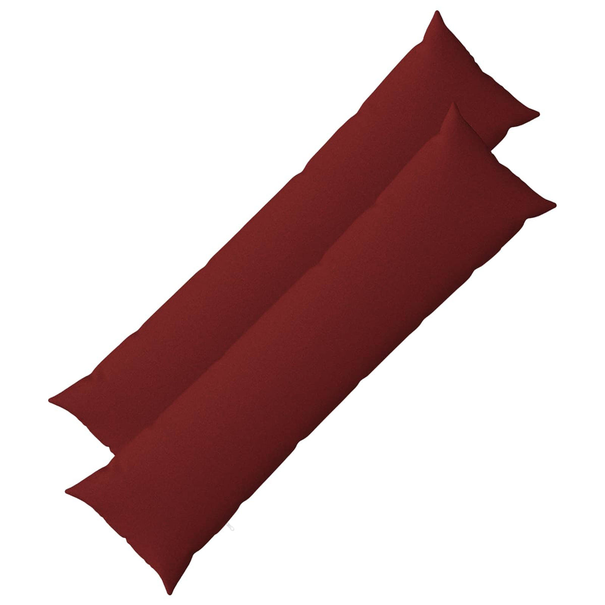 Throw Pillow 2 pcs HEERLEN Wine Red 40 x 145 cm Fabric