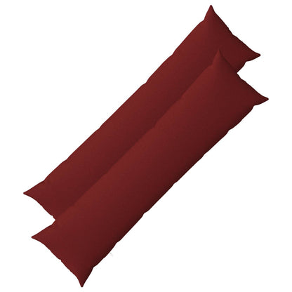 Throw Pillow 2 pcs HEERLEN Wine Red 40 x 145 cm Fabric