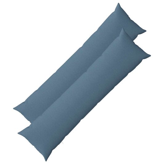 Cushion with Pillow HEERLEN 2 pcs Jeans Blue Fabric