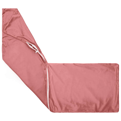 Cushion with Pillow HEERLEN Pink 40 x 145 cm Velvet