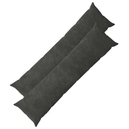 Cushion with Pillow HEERLEN 2 pcs Anthracite Microfiber Fleece