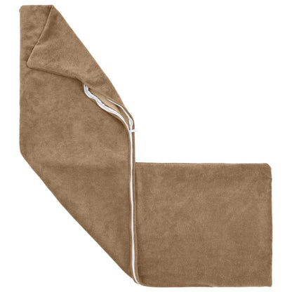Throw Pillow 2 pcs HEERLEN Taupe 40 x 145 cm Microfiber Fleece
