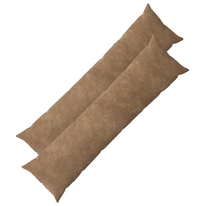 Throw Pillow 2 pcs HEERLEN Taupe 40 x 145 cm Microfiber Fleece