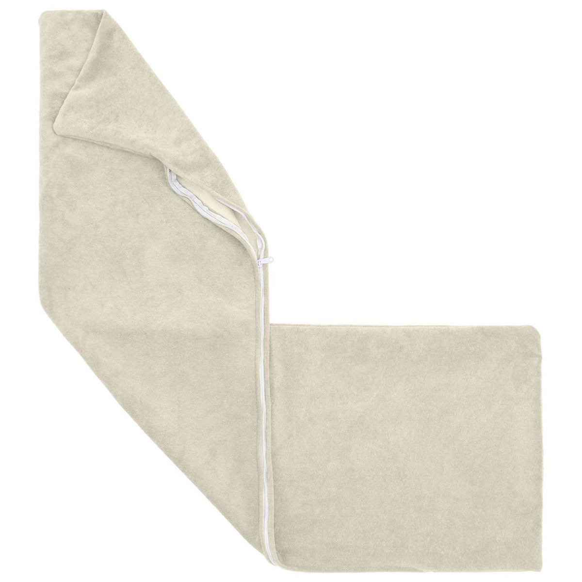 Cushion with Pillow HEERLEN 2 pcs Cream Microfiber Fleece