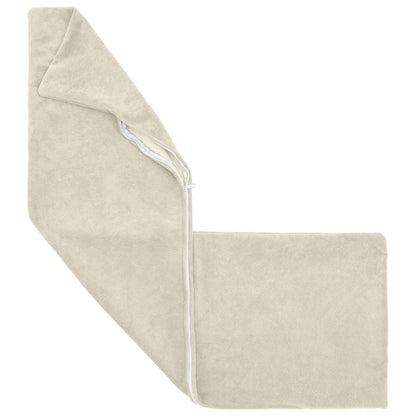 Cushion with Pillow HEERLEN 2 pcs Cream Microfiber Fleece