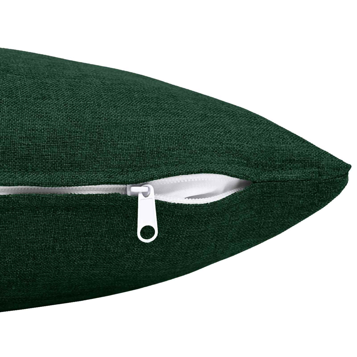 Cushion with Pillow HEERLEN 12 pcs Dark Green Fabric