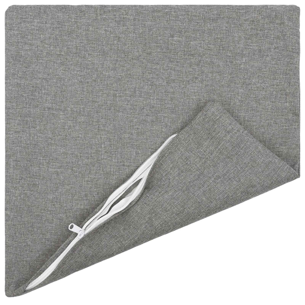 Throw Pillow 12 pcs HEERLEN Cloud Grey 45 x 45 cm Fabric
