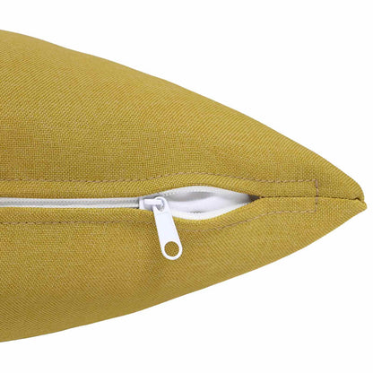 Cushion with Pillow HEERLEN 6 pcs Light Green Fabric
