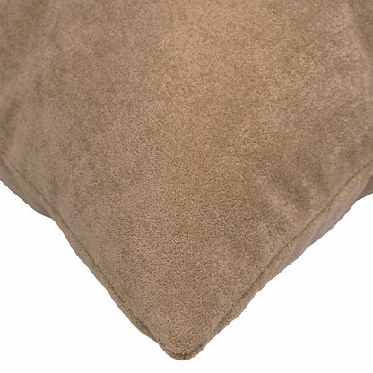 Cushion with Pillow HEERLEN 12 pcs Taupe Microfiber Fleece