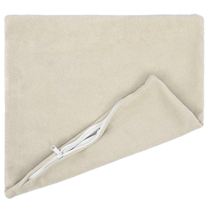 Cushion with Pillow HEERLEN 12 pcs Cream Microfiber Fleece