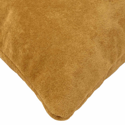 Cushion with Pillow HEERLEN 6 pcs Yellow Microfiber Fleece