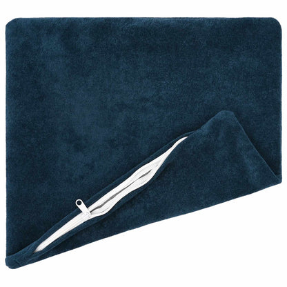 Cushion with Pillow HEERLEN 12 pcs Blue Microfiber Fleece