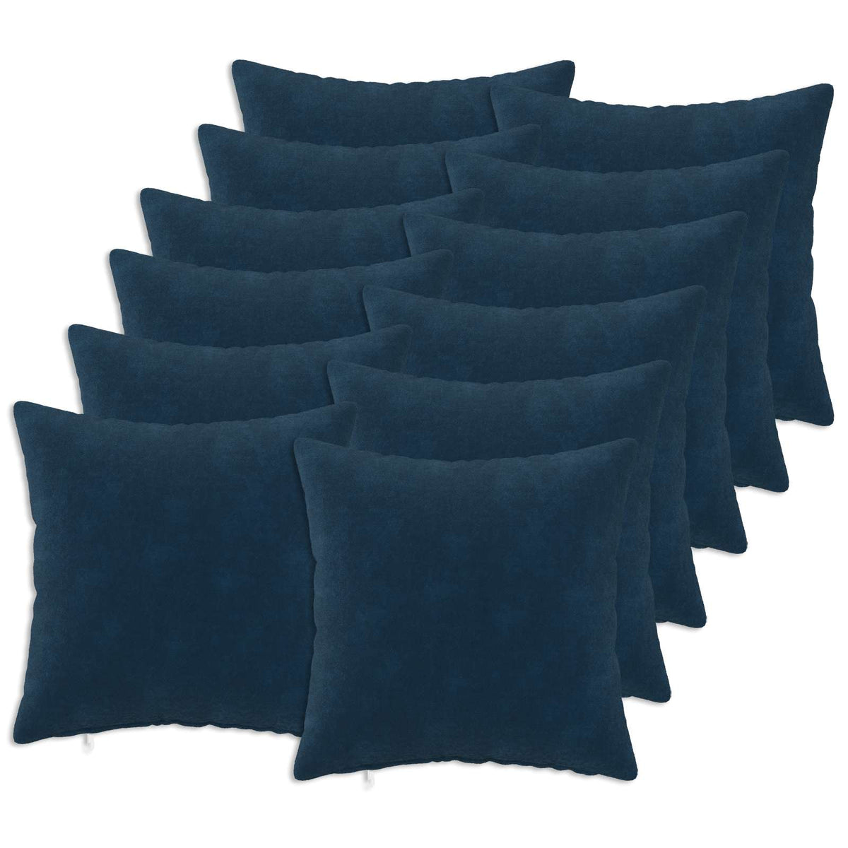 Cushion with Pillow HEERLEN 12 pcs Blue Microfiber Fleece