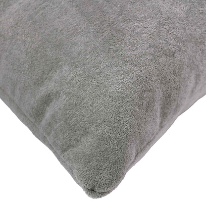 Cushion with Pillow HEERLEN 12 pcs Light Grey Microfiber Fleece