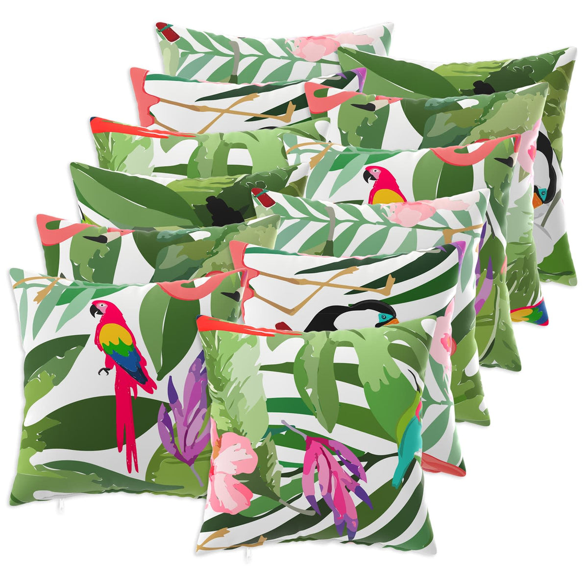Cushion with Pillow HEERLEN 12 pcs Multicolour Polyester