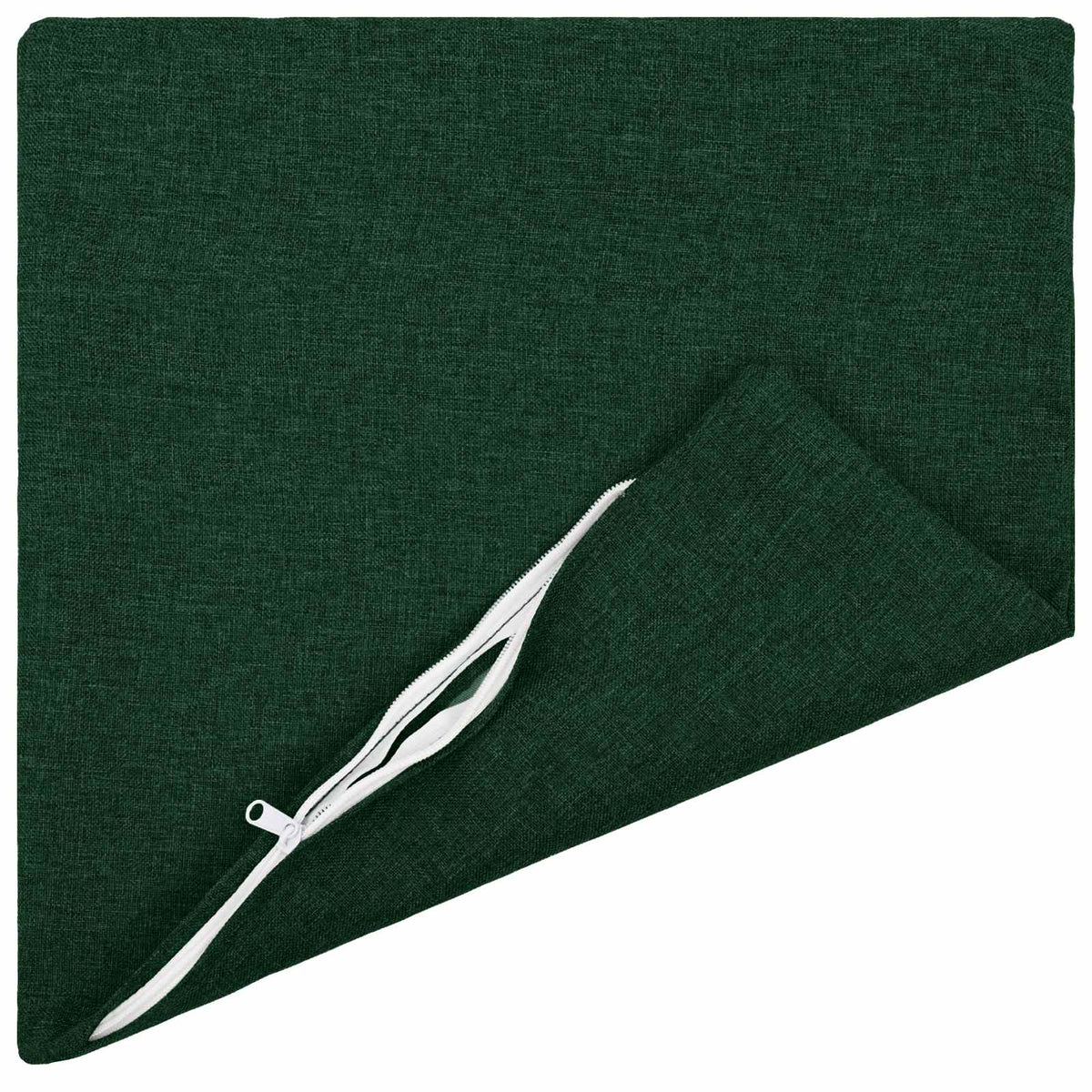 Cushion with Pillow HEERLEN 12 pcs Dark Green Fabric