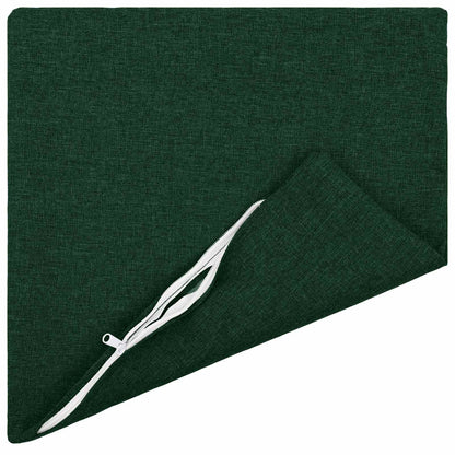 Cushion with Pillow HEERLEN 12 pcs Dark Green Fabric