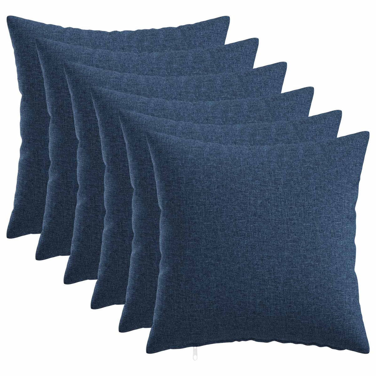 Throw Pillow 6 pcs HEERLEN Blue 50 x 50 cm Fabric