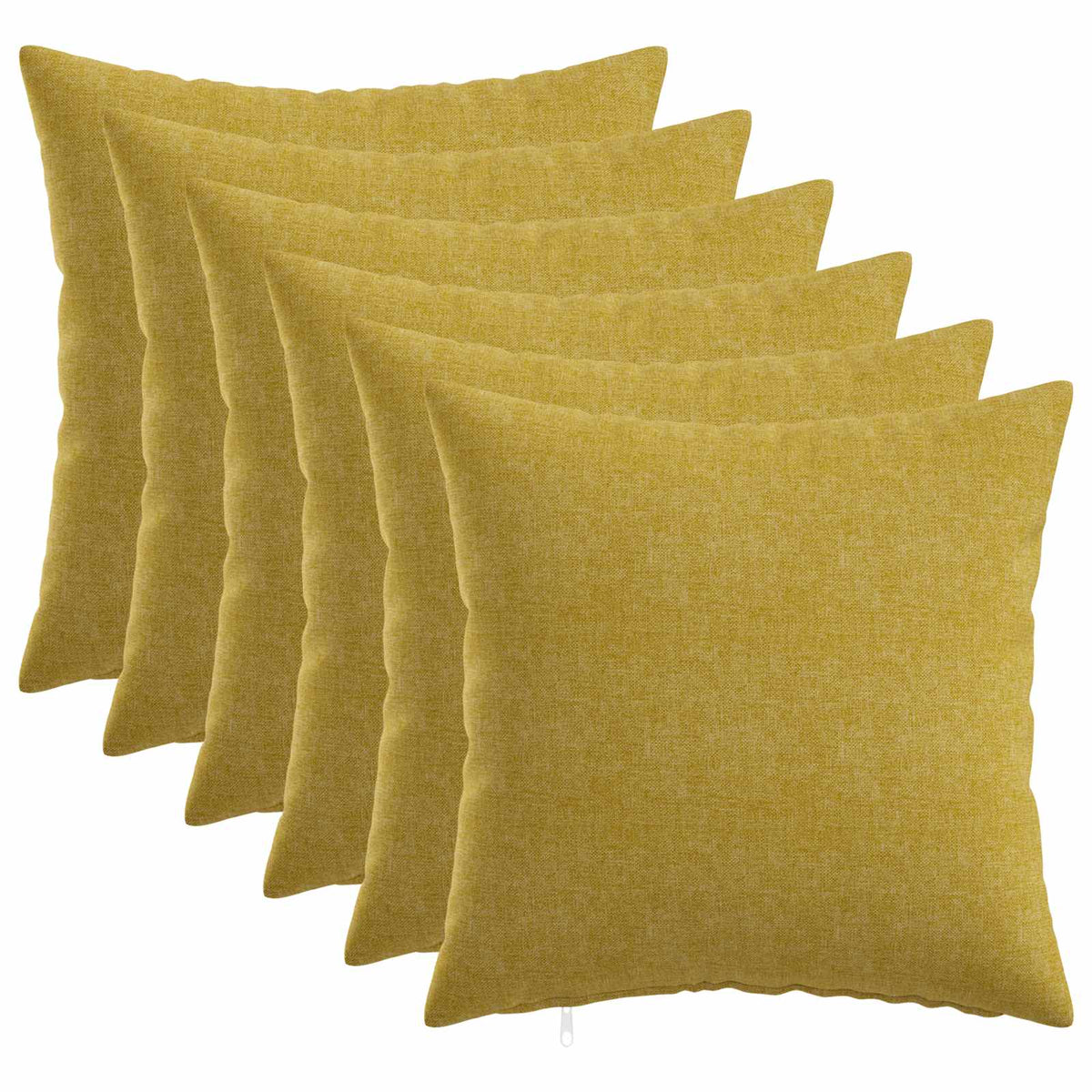 Throw Pillow 6 pcs HEERLEN Light Green 50 x 50 cm Fabric