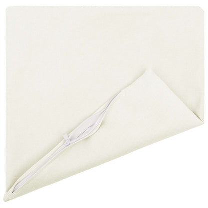 Cushion with Pillow HEERLEN 6 pcs White Fabric