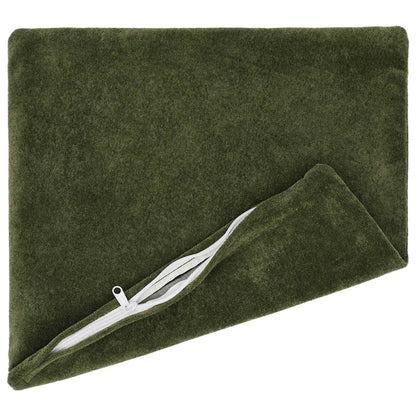 Cushion with Pillow HEERLEN 6 pcs Green Microfiber Fleece