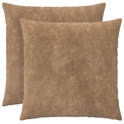 Cushion with Pillow HEERLEN 2 pcs Taupe Microfiber Fleece
